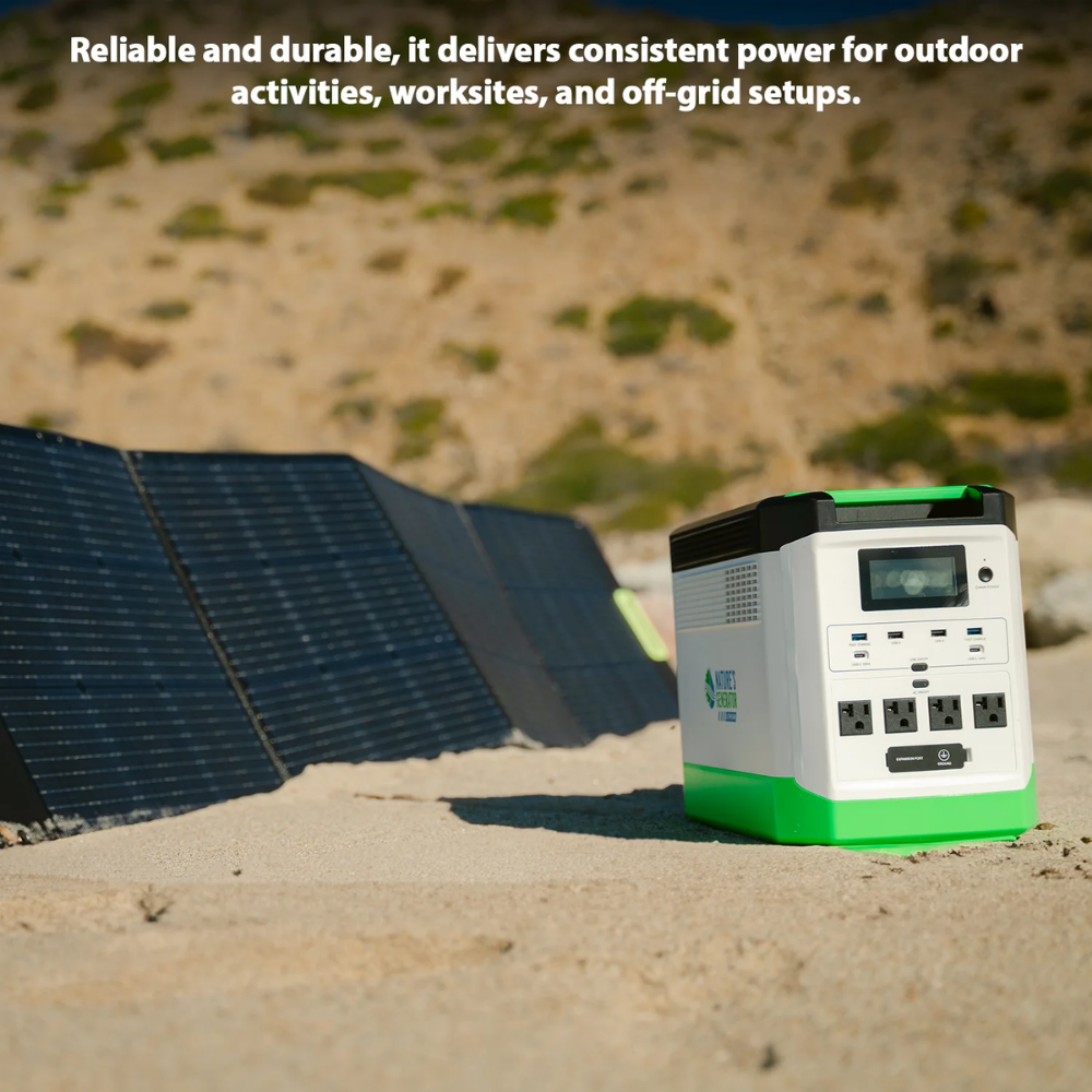 Nature's Generator Lithium 1800 Portable Power Station 1800W 1440Wh