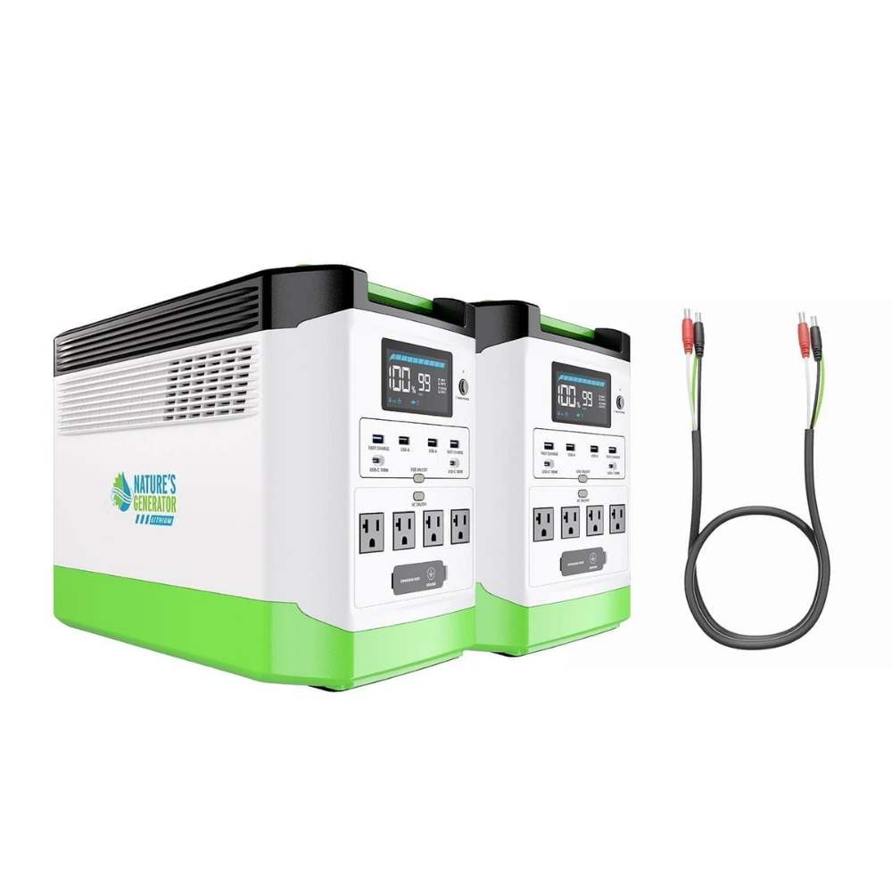 Nature's Generator Lithium 1800 Portable Power Station 1800W 1440Wh