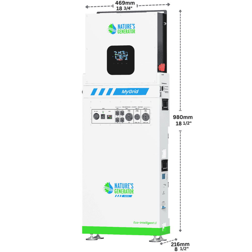 Nature's Generator MyGrid 10K Whole Home Solar Generator 10000W 10496Wh