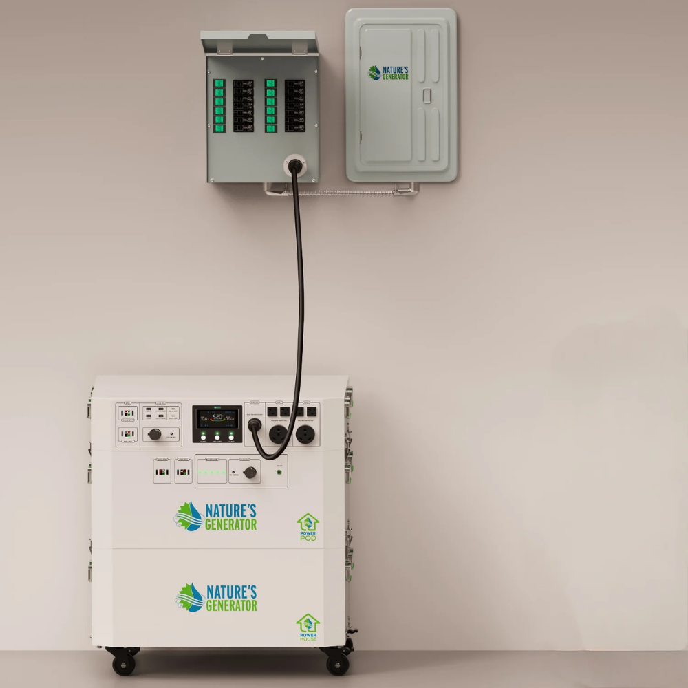 Nature's Generator Powerhouse Whole Home Solar Generator with 410W Solar Panels