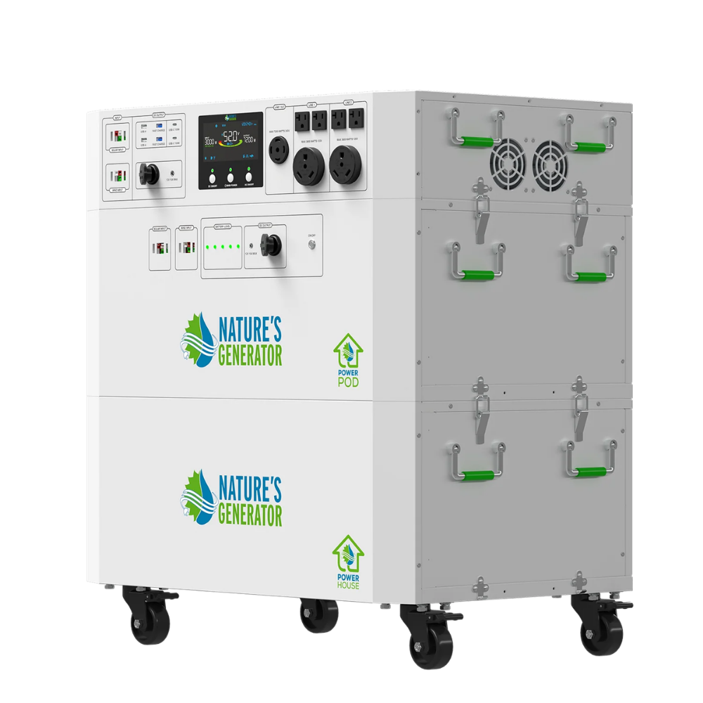 Nature's Generator Powerhouse Whole Home Solar Generator with 410W Solar Panels