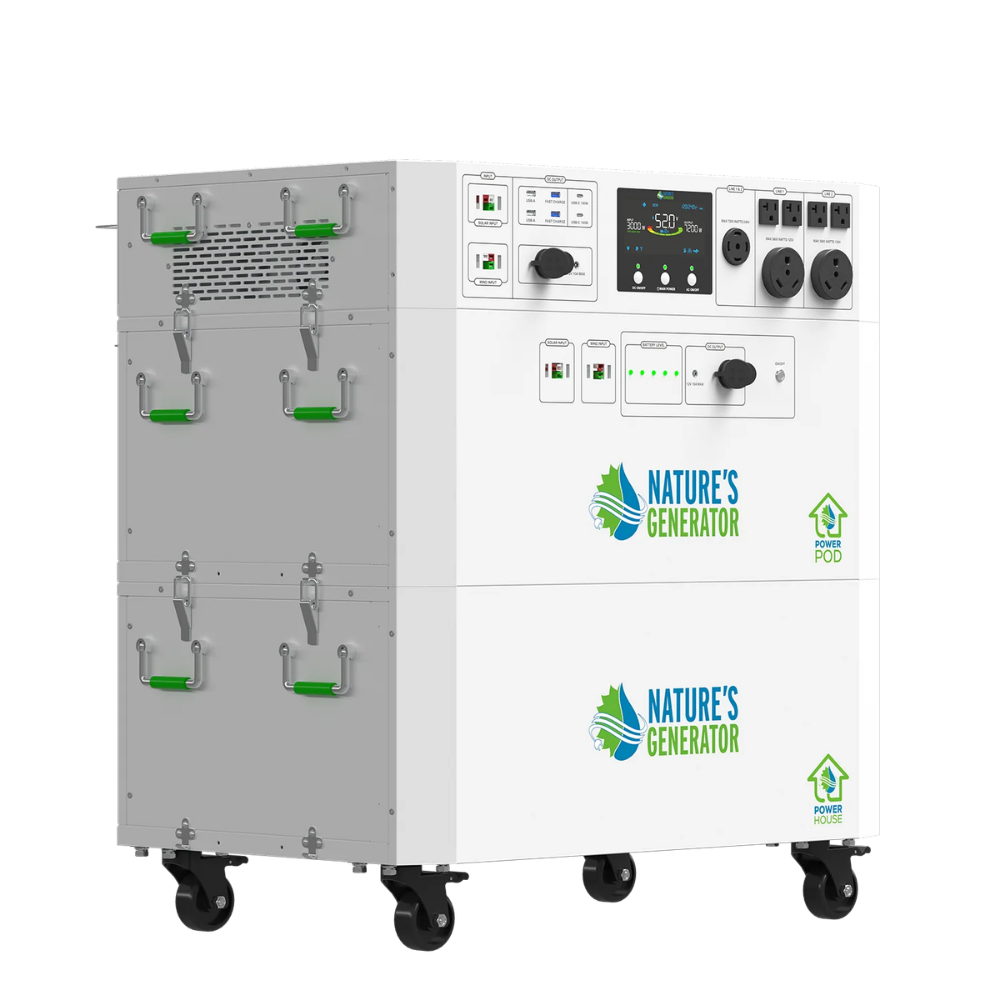 Nature's Generator Powerhouse Whole Home Solar Generator with 410W Solar Panels