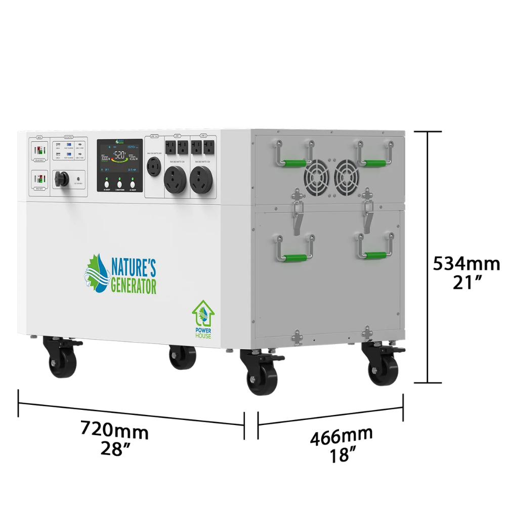 Nature's Generator Powerhouse Whole Home Solar Generator with 410W Solar Panels