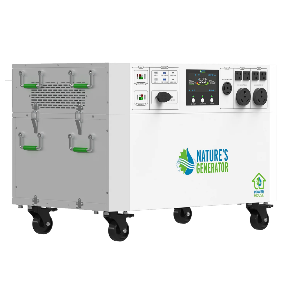 Nature's Generator Powerhouse Whole Home Solar Generator with 410W Solar Panels