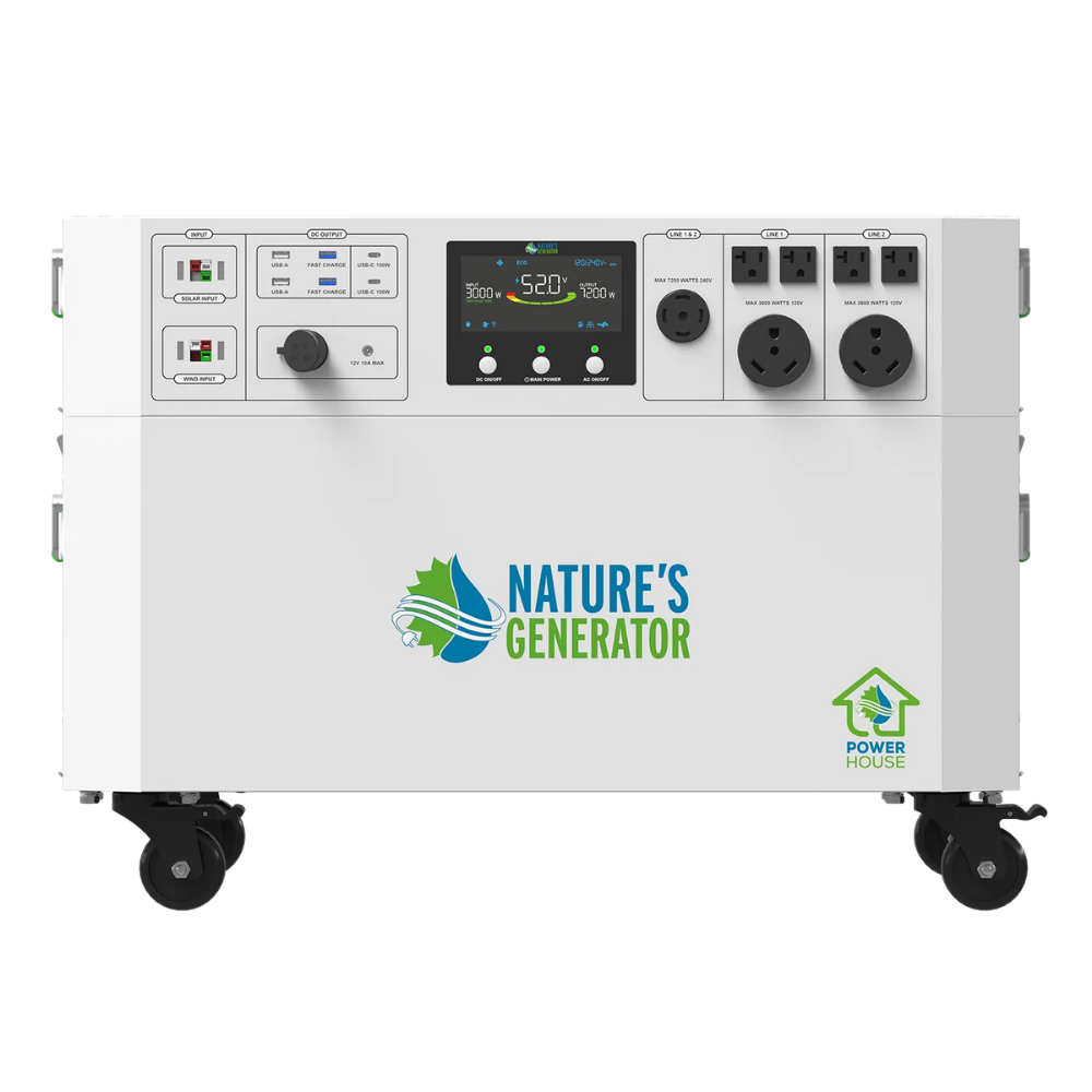 Nature's Generator Powerhouse Whole Home Solar Generator with 410W Solar Panels