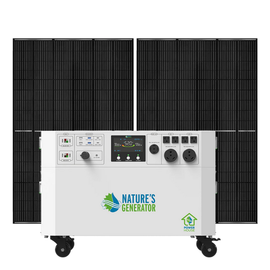 Nature's Generator Powerhouse Whole Home Solar Generator with 410W Solar Panels