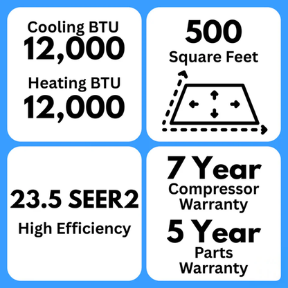 MRCOOL DIY 12K BTU 5th Gen Ductless Mini Split Complete System 115V