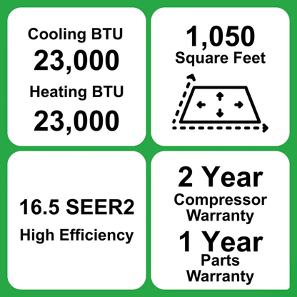 MRCOOL DIY Select 24K BTU Single Zone Mini Split System 230V with 11.5 ft. Quick Connect Line Set