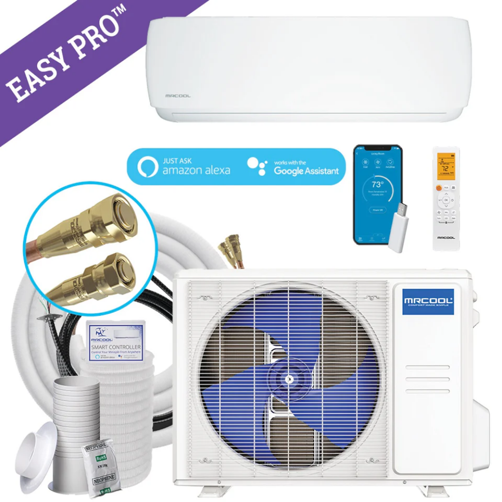 MRCOOL Easy Pro 18,000 BTU Ductless Mini Split Air Conditioner & Heat Pump System 230V