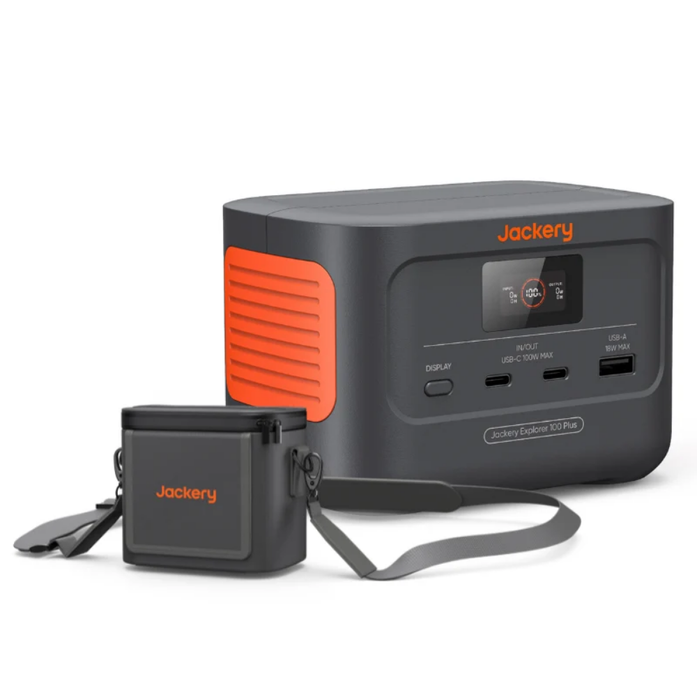 Jackery Explorer 100 Plus Portable Power Station with Mini Carrying Bag