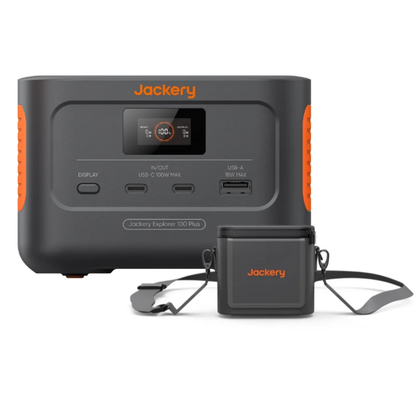 Jackery Explorer 100 Plus Portable Power Station with Mini Carrying Bag