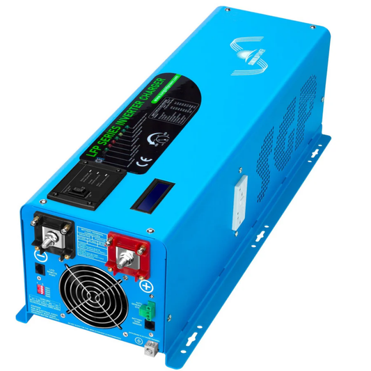 SunGoldPower 6000W 24V Split Phase Pure Sine Wave Inverter Charger | 120V/240V | Peak 18,000W
