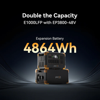 PECRON EP3800-48V Expansion Battery 3840Wh for E1500LFP, E3600LFP, E1000LFP, E2400LFP, F3000LFP & E3800LFP