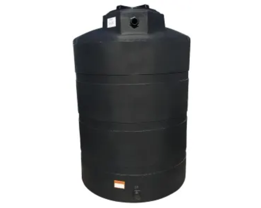 Norwesco 500 Gallon Above-Ground Vertical Water Tank - Black