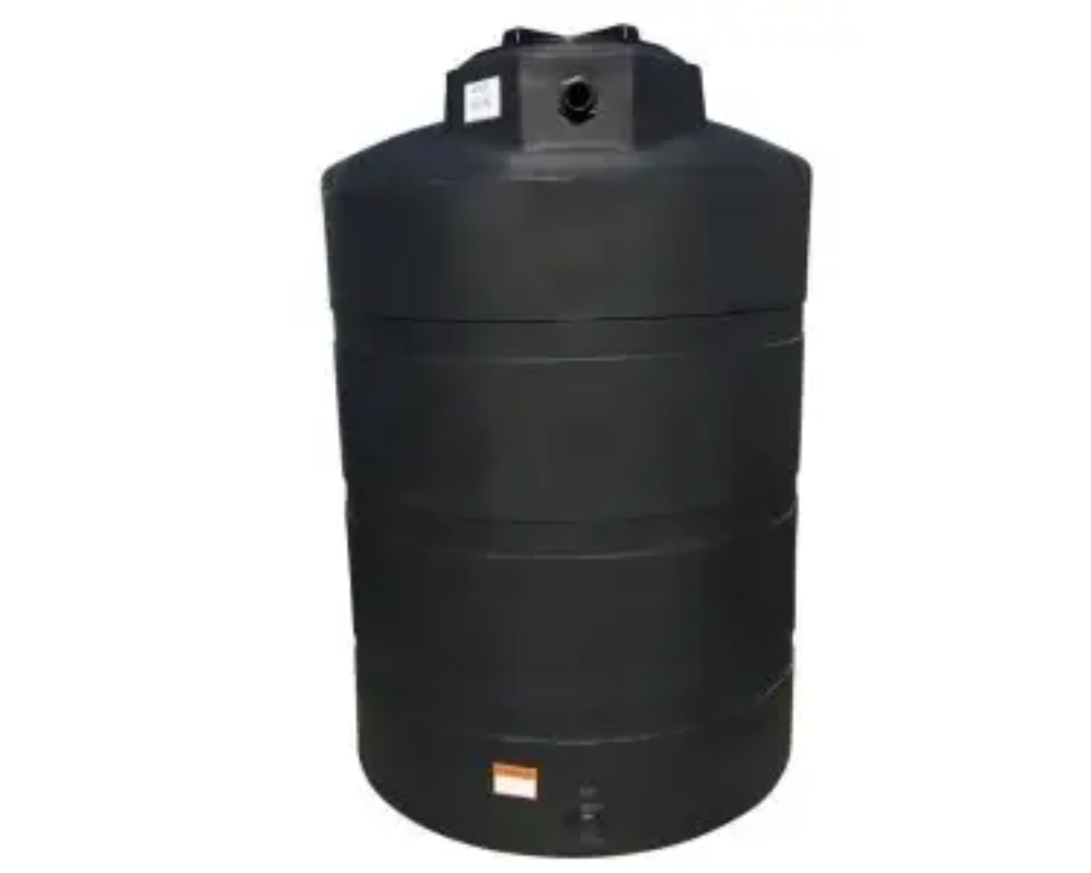 Norwesco 1000 Gallon Above-Ground Vertical Water Tank - Black