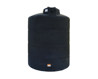 Norwesco 1000 Gallon Above-Ground Vertical Water Tank - Black