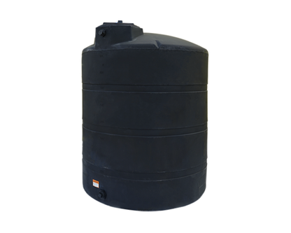 Norwesco 1000 Gallon Above-Ground Vertical Water Tank - Black
