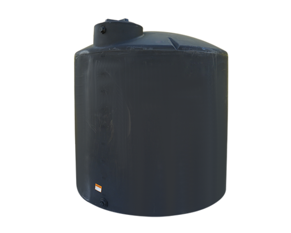 Norwesco 2100 Gallon Above-Ground Vertical Water Tank - Black