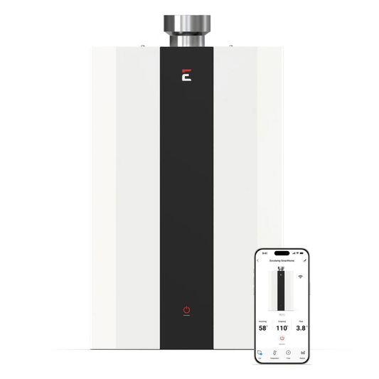 Eccotemp SmartHome Indoor 4.0 GPM Natural Gas Tankless Water Heater, SH12-A Series