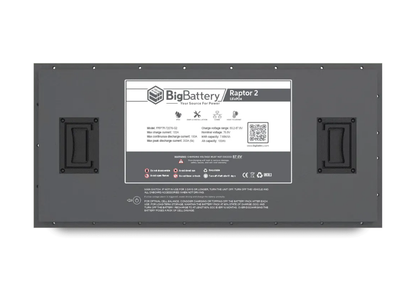 BigBattery 72V RAPTOR 2 100Ah 7.68kWh LiFePO4 Battery