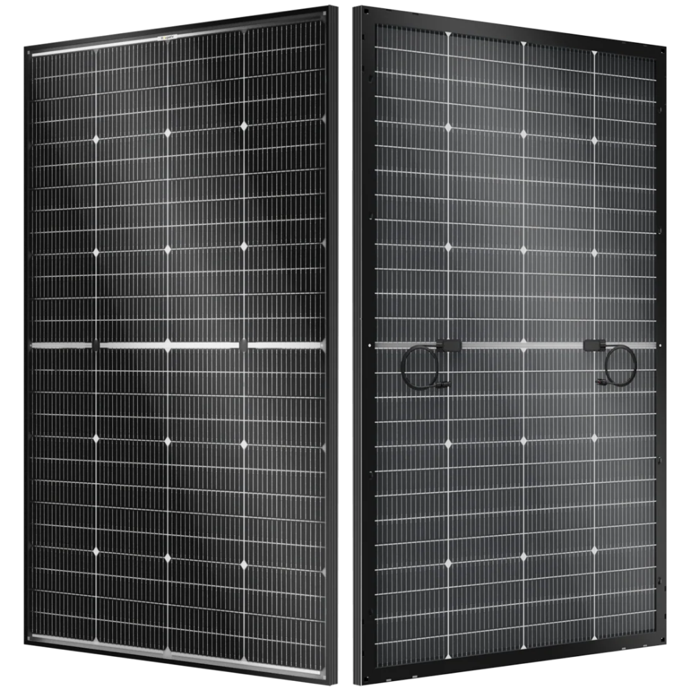 BougeRV N-Type 12V/24V 200 Watt Bifacial 16BB Solar Panel