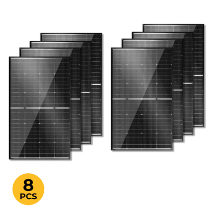 BougeRV N-Type 12V/24V 200 Watt Bifacial 16BB Solar Panel