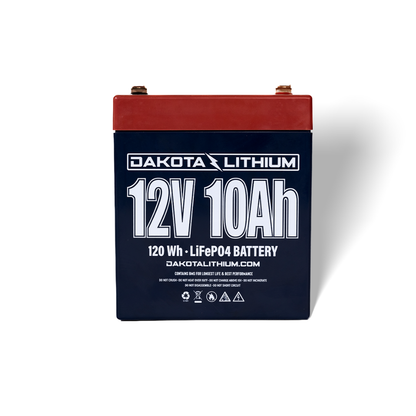 Dakota Lithium 12V 10Ah Mini Deep Cycle LiFePO4 Battery
