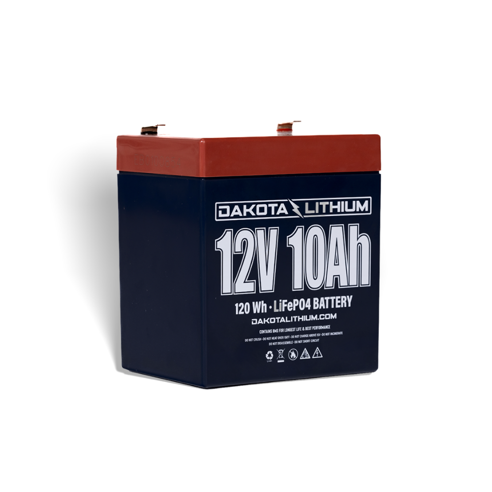 Dakota Lithium 12V 10Ah Mini Deep Cycle LiFePO4 Battery