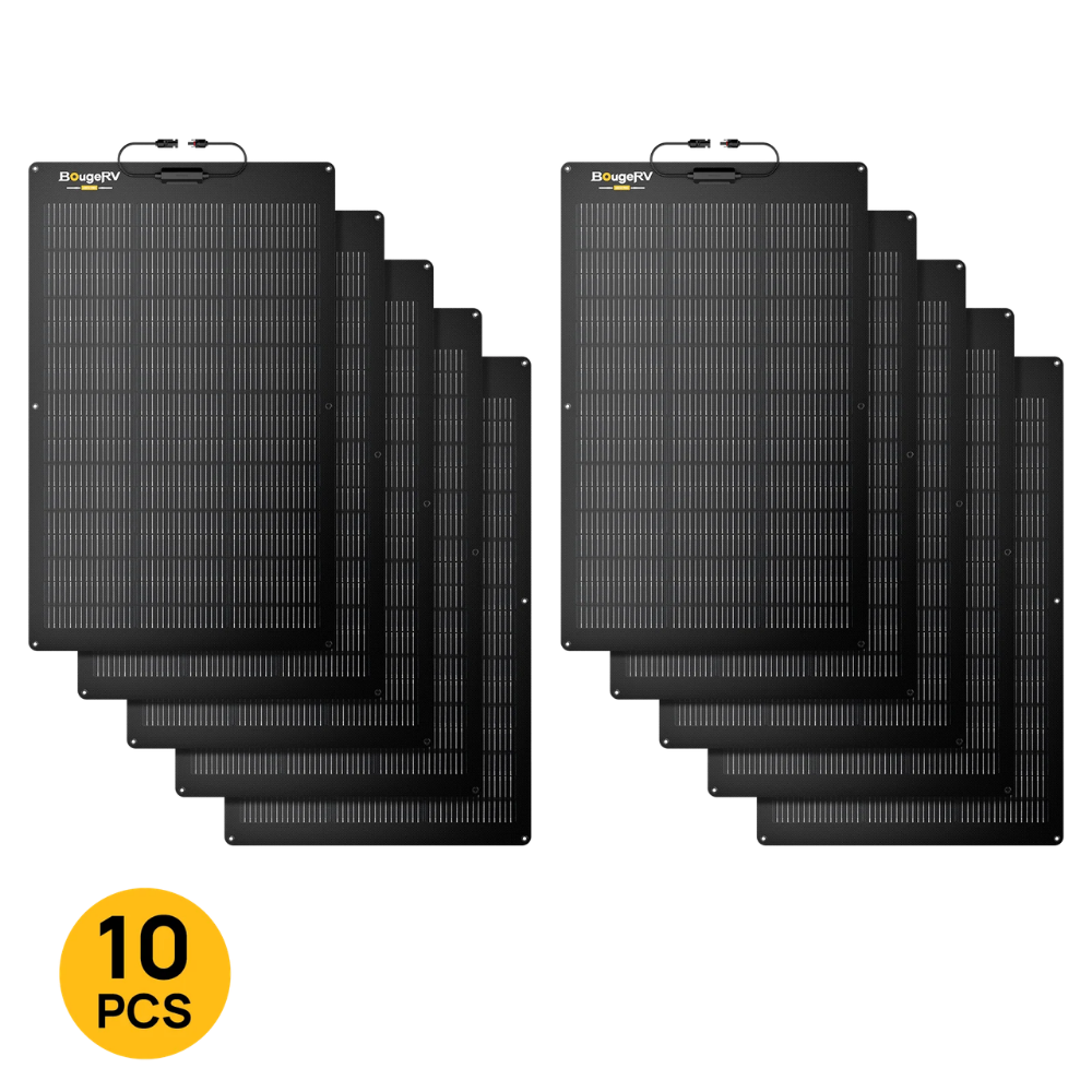 BougeRV Arch 2.0 200W N-Type Fiberglass Flexible Solar Panel