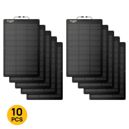BougeRV Arch 2.0 200W N-Type Fiberglass Flexible Solar Panel
