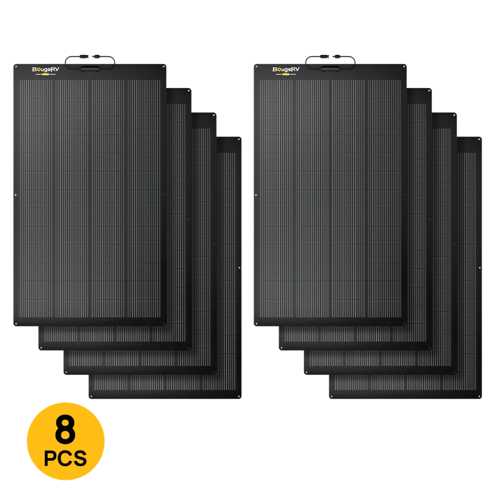BougeRV Arch 2.0 200W N-Type Fiberglass Flexible Solar Panel