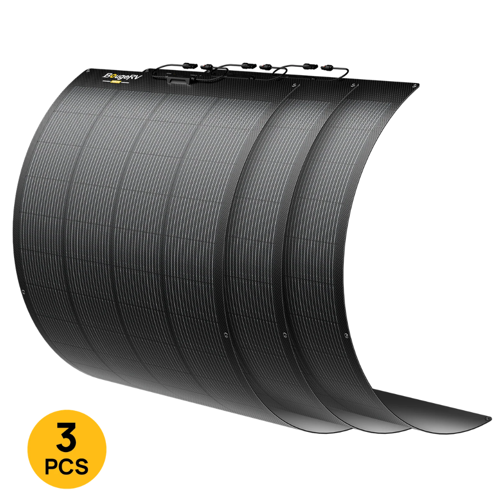 BougeRV Arch 2.0 200W N-Type Fiberglass Flexible Solar Panel