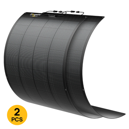 BougeRV Arch 2.0 200W N-Type Fiberglass Flexible Solar Panel