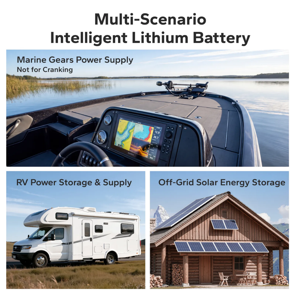 LiTime 12V 320Ah CAN & RS485 ComFlex Smart LiFePO4 Battery | Victron, RV-C & NMEA 2000 Integration