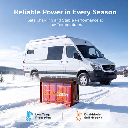 LiTime 12V 320Ah CAN & RS485 ComFlex Smart LiFePO4 Battery | Victron, RV-C & NMEA 2000 Integration