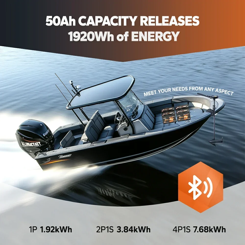 LiTime 36V 50Ah Group 31 LiFePO4 Trolling Motor Battery with Bluetooth