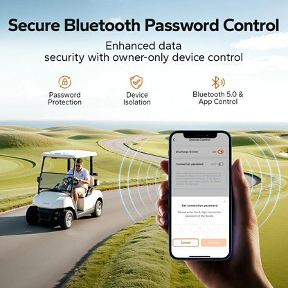 LiTime 36V 100Ah Bluetooth LiFePO4 Golf Cart Battery