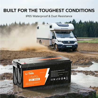 LiTime 12V 300Ah LiFePO4 Deep Cycle Lithium Battery