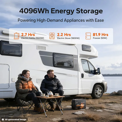 LiTime 12V 320Ah Mini Bluetooth Self-Heating LiFePO4 Lithium Battery