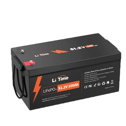 LiTime 48V (51.2V) 100Ah Group 8D LiFePO4 Lithium Battery