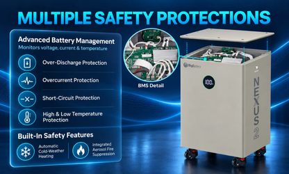 BigBattery 51.2V NEXUS 2 LiFePO4 Battery | 314Ah | 16kWh | Off-Grid Home Backup