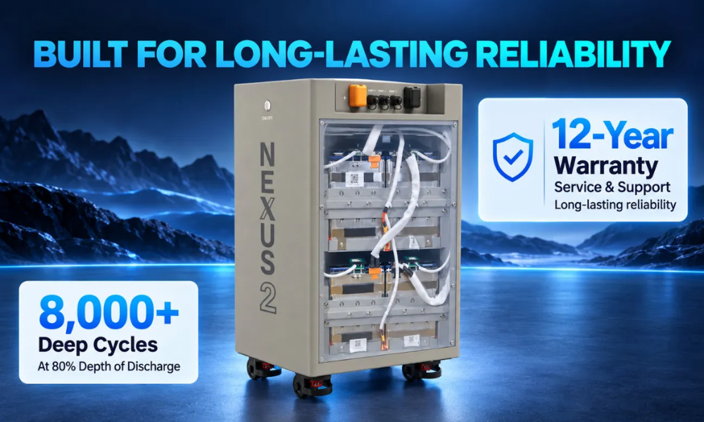 BigBattery 51.2V NEXUS 2 LiFePO4 Battery | 314Ah | 16kWh | Off-Grid Home Backup