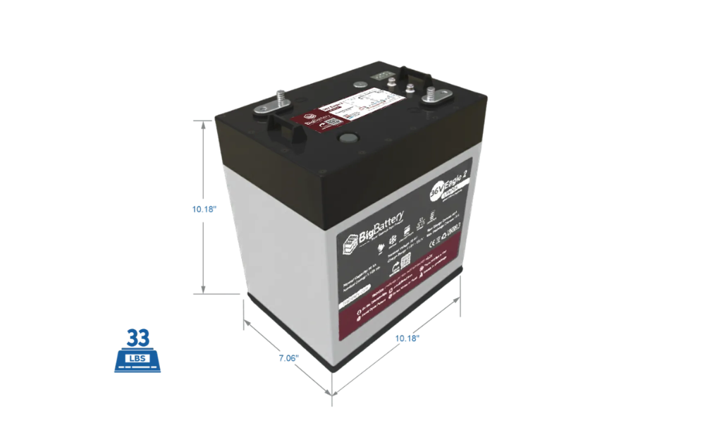 BigBattery 36V EAGLE 2 40Ah 1.54kWh LiFePO4 Battery with Heater and CANBus