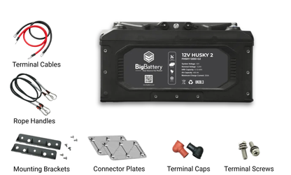 BigBattery 12V HUSKY 2 INV Lithium Battery 5.12kWh 400Ah LiFePO4 Inverter Comms