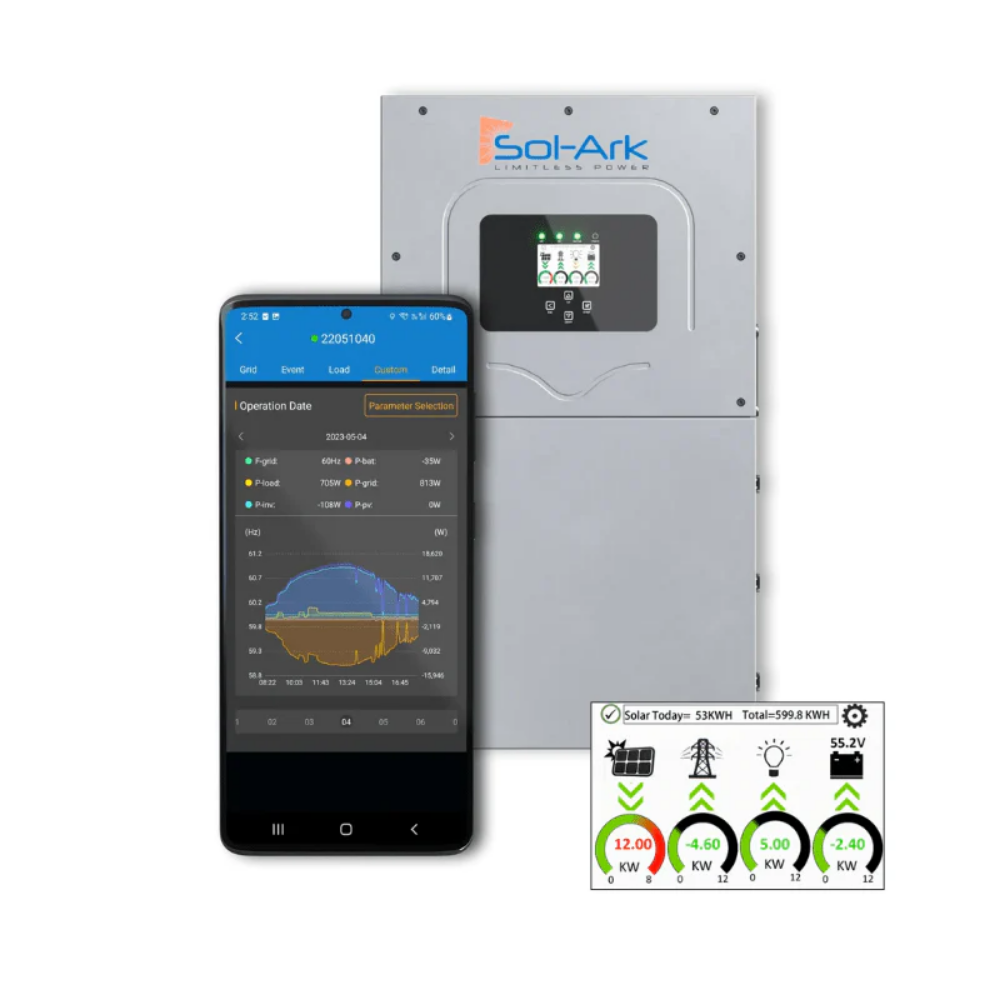 Sol-Ark 18K-2P Premium Hybrid Inverter | 18kW Continuous | 36kW Surge | 48V
