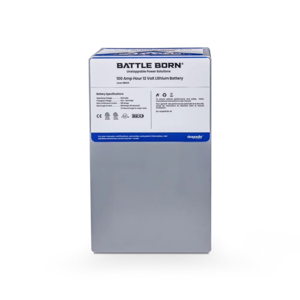 Battle Born 100Ah 12V GC2 LiFePO4 Deep Cycle Battery