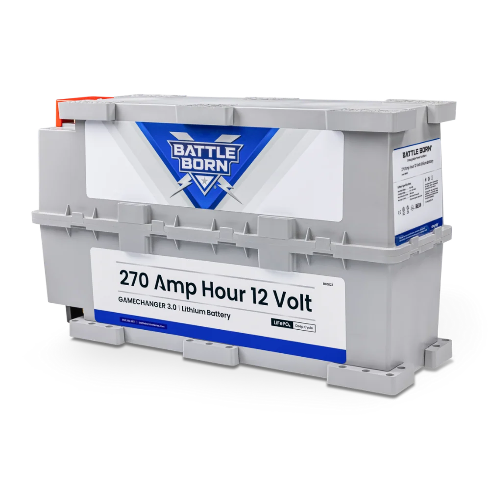 Battle Born 270Ah 12V GC3 LiFePO4 Deep Cycle Battery