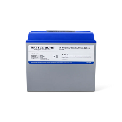 Battle Born 75Ah 12V Group 24 LiFePO4 Deep Cycle Battery