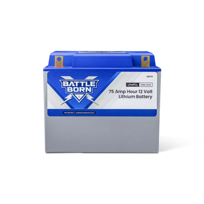 Battle Born 75Ah 12V Group 24 LiFePO4 Deep Cycle Battery