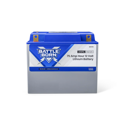 Battle Born 75Ah 12V Group 24 LiFePO4 Deep Cycle Battery